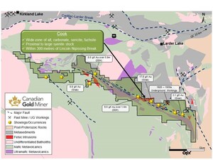 Canadian Gold Miner Sampling at Cook Showing in South Kirkland Returns of up to 8.13 Grams per Tonne Gold in Selected Grab Samples