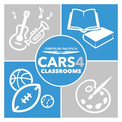Chrysler brand (and the Chrysler Pacifica/Pacifica Hybrid) teams up with National PTA to support schools across the country through “Cars 4 Classrooms” program