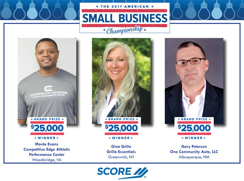 Yesterday, SCORE, mentors to America’s small businesses, recognized three small business owners for their extraordinary entrepreneurial efforts, naming them Grand Champions of the American Small Business Championship (ASBC). The ASBC is a national competition hosted by SCORE, made possible with a grant from Sam’s Club, to celebrate small business success and help them access the resources required for continued business growth.