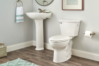 The new ActiFresh toilet technology from American Standard has been proven to be more effective at removing odors compared to other odor-removing options on the market today. This easy-to-maintain toilet eliminates unpleasant odors by filtering them and releasing purified air for a fresh, clean bathroom.