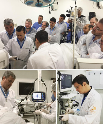 Dr. Manoel Galvao Neto and Dr. Eduardo Grecco, hosted Stretta training and performed the first cases at Fundacao do ABC Hospital in Sao Paolo. Physicians from all over Brazil attended the training to learn about Stretta Therapy, a non-surgical, endoscopic, and outpatient solution for GERD.