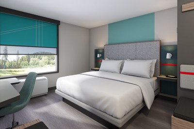 avid hotels guest rooms are constructed with sound reducing features for a superior night’s sleep and offer a dedicated workspace as well as ample open, easy-to-use storage.