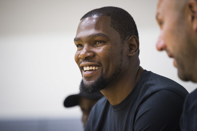 Basketball superstar Kevin Durant is teaming up with Alaska Airlines to support youth and education programs in the San Francisco Bay Area