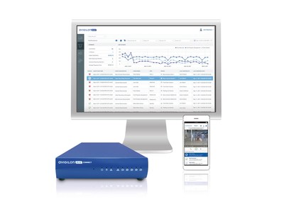Avigilon Blue integrator cloud service platform, featuring Avigilon Blue Connect device, Avigilon Blue browser interface and mobile app. (CNW Group/Avigilon Corporation)
