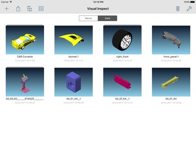 Os dados 3D CAD são armazenados localmente no iPad através de um algoritmo de compressão exclusivo que permite o armazenamento, flexibilidade e mobilidade maximizados.