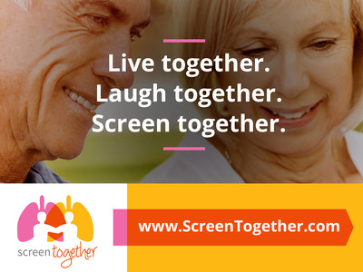Screen Together is an initiative that encourages those at risk for lung cancer to get screened along with a friend or loved one who may also be at risk. Through awareness activities, Screen Together aims to reach at-risk individuals where they live, work and play and inspire them to take charge of their health with the support of a friend, 
neighbor, colleague or family member and pledge to get screened for lung cancer at www.ScreenTogether.com.