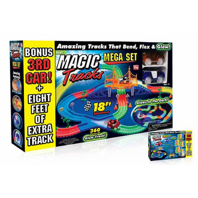Magic Tracks® Mega Set Glow-in-the-Dark Race Track