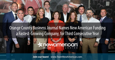 Orange County Business Journal names New American Funding a Fastest-Growing Company