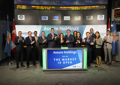 Preston Parson, CEO, Assure Holdings Corp. (IOM) joined Brady Fletcher, Managing Director, TSX Venture Exchange to open the market. Assure Holdings Corp. is a Colorado based company that works with neurosurgeons and orthopedic spine surgeons to provide a turnkey suite of services that support intraoperative neuromonitoring activities during invasive surgeries. Assure Holdings Corp. commenced trading on TSX Venture Exchange on May 29, 2017. (CNW Group/TMX Group Limited)