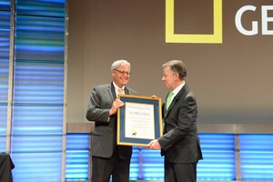 National Geographic Society Honors President Juan Manuel Santos of Colombia for his Unwavering Commitment to Conservation