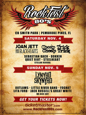 Ultimate 80's Rock Legends set to electrify the stage for back-to-back days at the Second Annual RockFest 80's