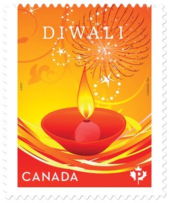 Inde - Timbre Diwali (Groupe CNW/Postes Canada)