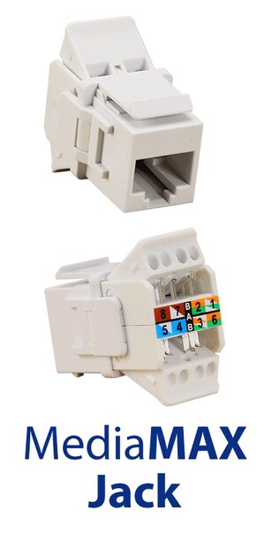 MediaMAX™ Tool-less CAT6 Data Jack