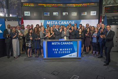 Board, staff and members of the mining service and supply sector celebrate the launch of MSTA CANADA. For more go to www.mstacanada.ca (CNW Group/Mining Suppliers Trade Association Canada)