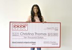 GOGO Charters Awards Christina Thomas the National Scholarship for Immigrants and Refugees
