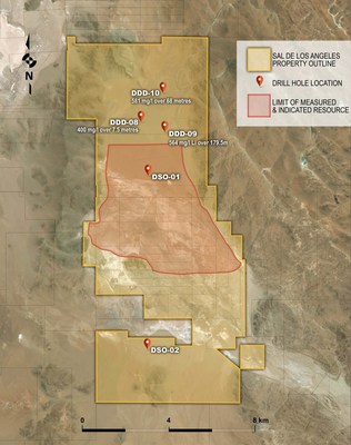 Figure 1: Sal de los Angeles Drill Program (CNW Group/Lithium X Energy Corp.)