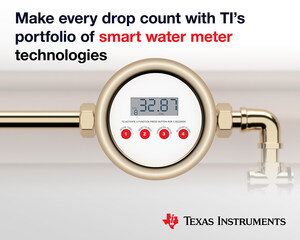 TI introduces the most accurate single-chip ultrasonic sensing microcontrollers for smart water meters