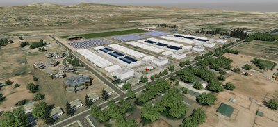 Artist rendering of planned expansion at Zoned Properties’ Chino Valley Cultivation Facility: Operations View.