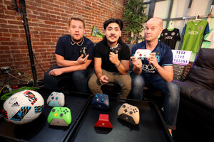 James Corden Shows Off FIFA 18 Skills On Xbox Live Sessions