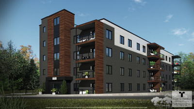 Espace Orsainville – A New Residential Development in Charlesbourg by ImDevCo and Fonds immobilier de solidarité FTQ (Gilles L. Tremblay Architecte) (CNW Group/Fonds de solidarité FTQ)