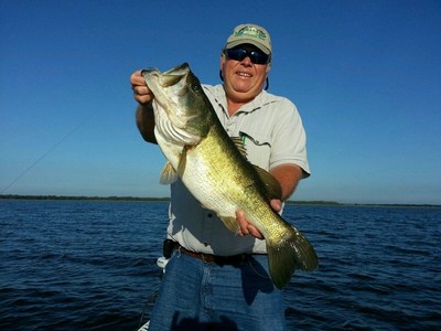 Captain Steve Niemoeller with Largemouth Bass caught on the original SteelShad.