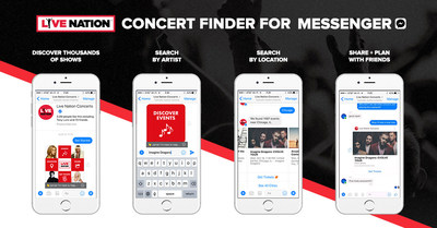 Live Nation's New Bot For Messenger Promotes Concert Discovery Among Friends