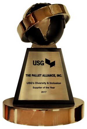 Pallet Alliance Wins USG "Diversity and Inclusion Supplier of the Year" for 2017.