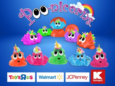 Poo-nicorns available in stores nationwide. Follow @Poonicornicopia for details! (CNW Group/Fun2Play Toys)