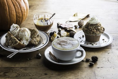 Mimis Pumpkin Spice Latte, Pumpkin Spice Muffin and Pumpkin Spice Muffin Sundae