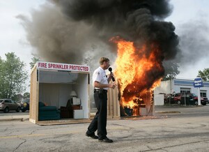 Fire Departments Set Fires to Teach about Fire Prevention