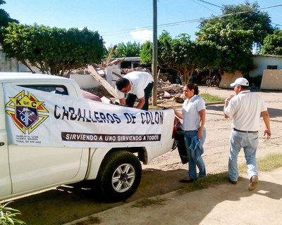 Earlier in the month, members of the Knights of Columbus in Coatzacoalcos, Mexico drove supplies to the town of Unin Hidalgo in Oaxaca, which was affected by the earthquake that preceded the one that struck Mexico City on Sept. 19.