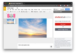 Shutterstock Launches Image Editing and Licensing Capabilities into Google Slides