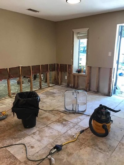 Clean Up efforts began the day after waters subsided.