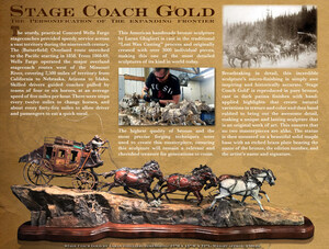 Treasure Investments Corporation Commissions Historic Stage Coach Bronze Sculpture