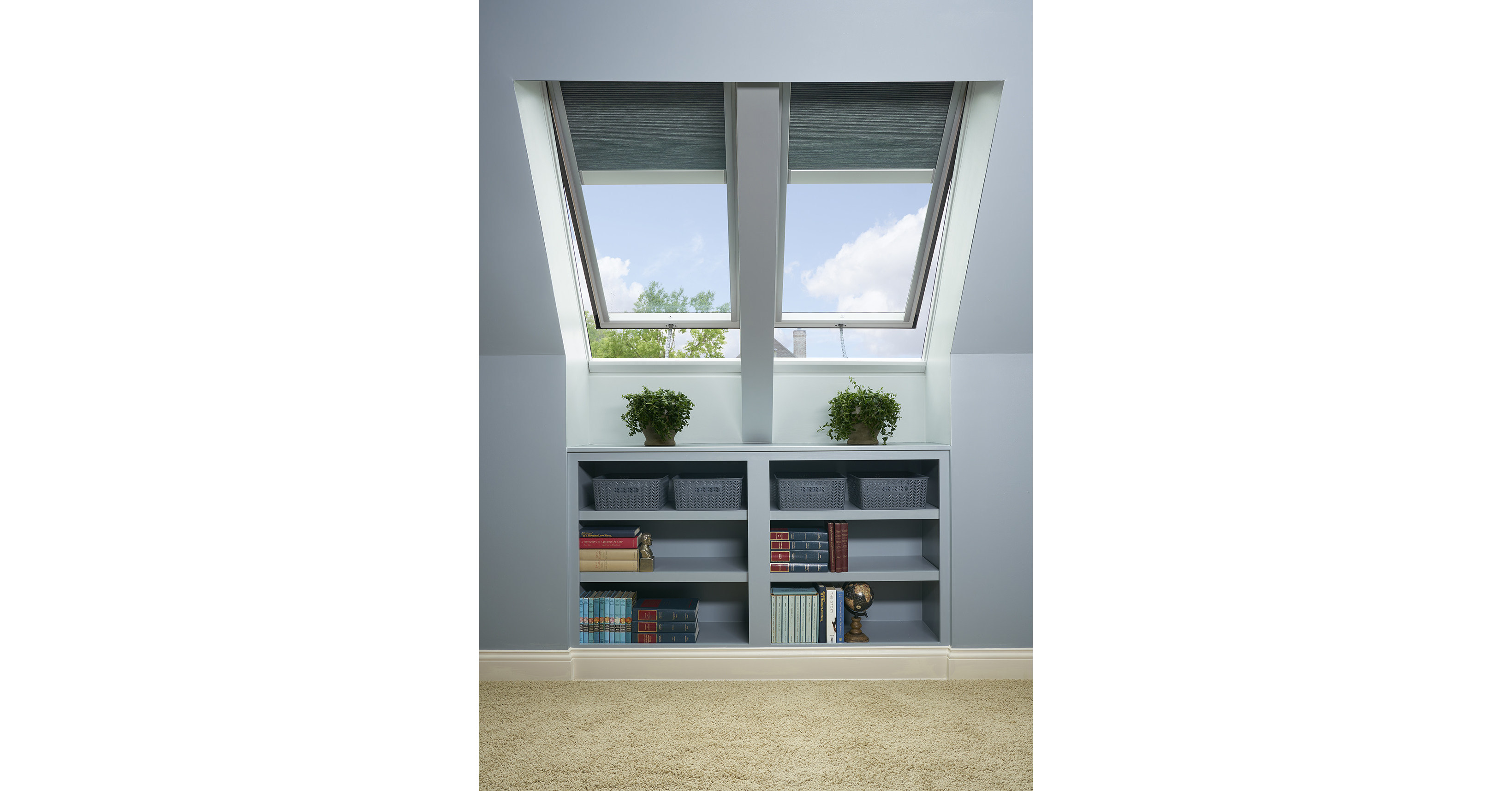 VELUX® Skylight Blinds Add Style and Function to the Fifth Wall