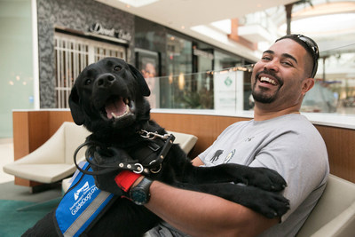 Southeastern Guide Dogs service dog Max brings a new and hopeful smile to the face of wounded veteran Daniel Sepulveda.