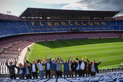 SPIN Lab network partners, Institutions and HYPE Board at the Camp Nou Stadium (Photography by: Maoz Eliakim)