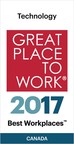 IndustryBuilt Software named to the 2017 list of Best Workplaces™ in Technology