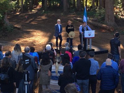 Musqueam broke ground today on a 21-acre master-planned community called Lelem. This project marks the first time in Metro Vancouver that a First Nation is independently embarking on a comprehensive mixed-use multi-family development. (CNW Group/Musqueam Capital Corporation)