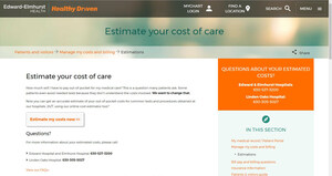 Edward-Elmhurst launches online cost estimator tool