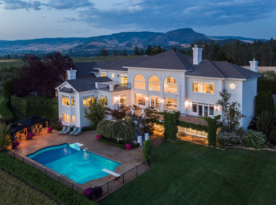 Situated on 14.5 beautiful acres with views of Okanagan Lake, this luxury home in Kelowna, British Columbia is schedule for sale at a live auction on October 5, 2017. The tri-level home was previously asking $6.5 million CAD, but will now be sold without reserve. Platinum Luxury Auctions and The Garage Sale Luxury Auction House are working in cooperation with listing agent Jane Hoffman of Coldwell Banker Horizon Realty for the sale. More at KelownaLuxuryAuction.com.