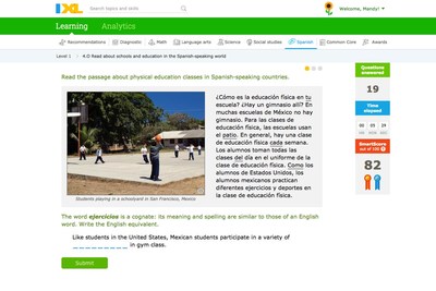 IXL goes beyond teaching the mechanics of the Spanish language to educate students about the different cultures of the Spanish-speaking world.