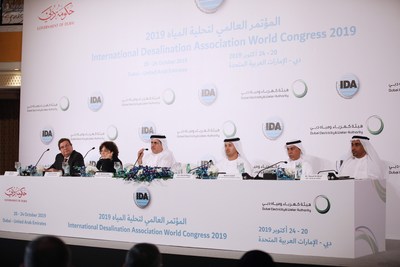 Press Conference on Dubai Hosting World Congress on Water Desalination 2019 (PRNewsfoto/Dubai Electricity & Water)