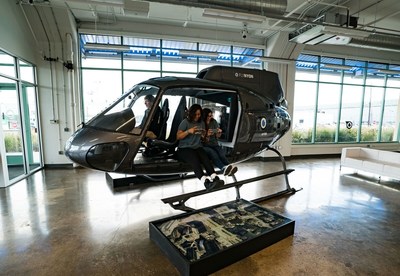 NYONair's new consumer experience lounge at Kearny Point is a state-of-the-art facility that will entertain and amaze guests from the minute they walk in the door. Helicopter fuselage with an interactive floor will be a major focal point of the 10,000 square foot space. Find out more at http://nyonair.com.