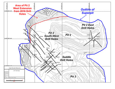Map of Drill Hole Locations (CNW Group/Copper Mountain Mining Corporation)
