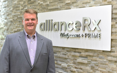 AllianceRx Walgreens Prime's CEO Joel Wright unveils the company's new brand at its headquarters in Orlando, Fla.