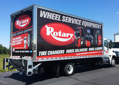 The Rotary® Wheel Service Equipment Road Show hits the highway this month to give customers a hands-on opportunity to operate Rotary's new tire changers, wheel balancers and wheel alignment systems.