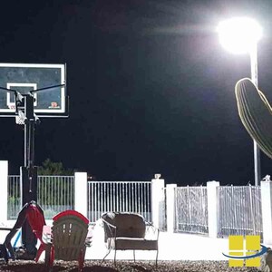 Backyard LED Basketball Court Lighting Solution