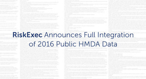 RiskExec Announces Full Integration of 2016 Public HMDA Data Hours After Government Release