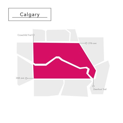 Calgary foodora delivery zone (CNW Group/foodora)